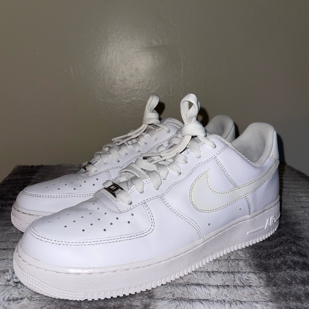 Men’s White Air Force 1’s (size 10)